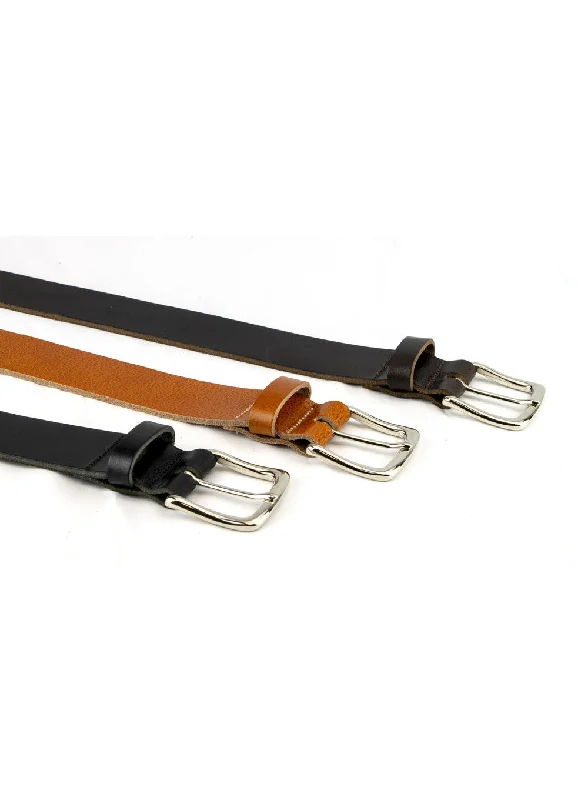 British Made Real Leather Belt - Wide