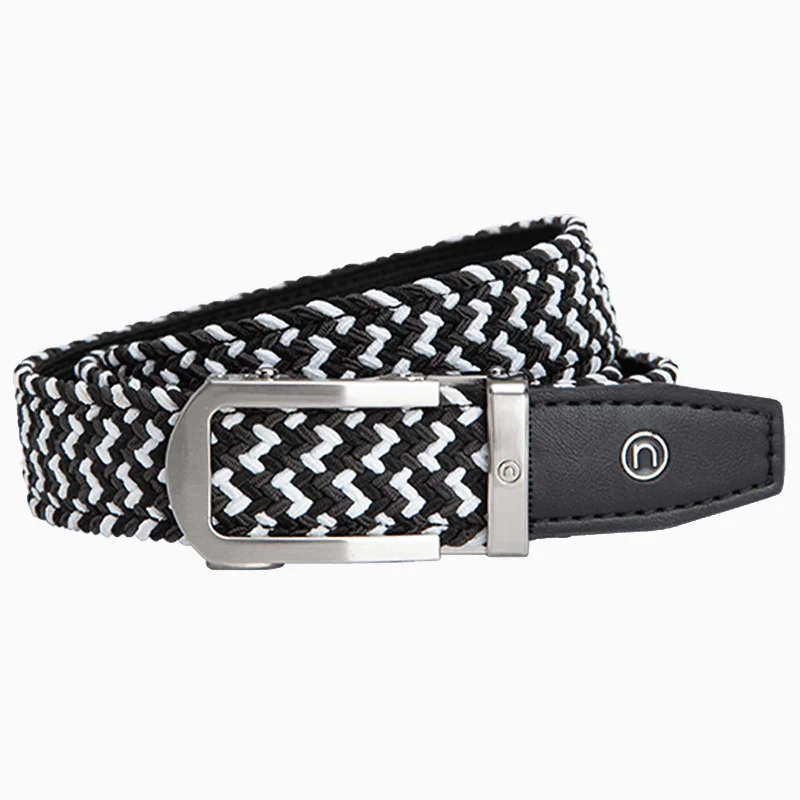 Kid's Braided Charcoal, 1 1/8" Strap, Golf Ratchet Belt