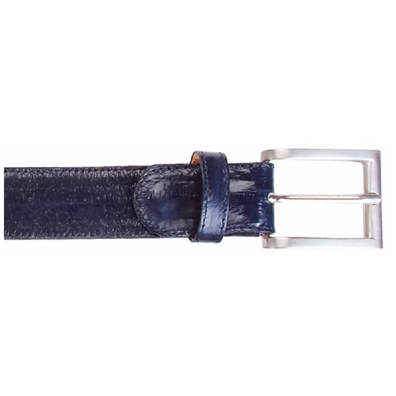 Belvedere Men's Navy Eel Belt