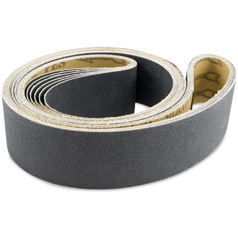 2 X 60 Inch Industrial Grade Silicon Carbide Sanding Belts, 6 Pack