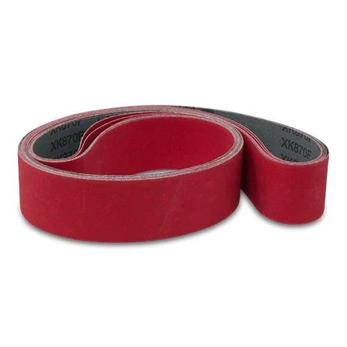 2 X 48 Inch Flexible Ceramic Sanding Belts, 6 Pack