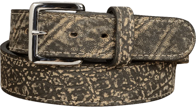 Men's Tree Bark Elephant Leather Belt