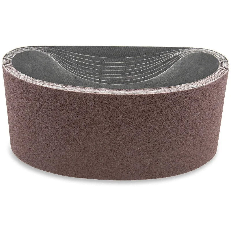 3 X 21 Inch Aluminum Oxide Metal Sanding Belts, 8 Pack