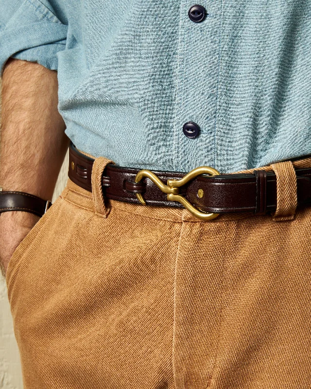 Bridle Strap Belt with Hoof Pick Buckle in Havana