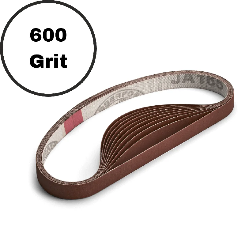 1/2" 600 Grit Belt - 10 Pack