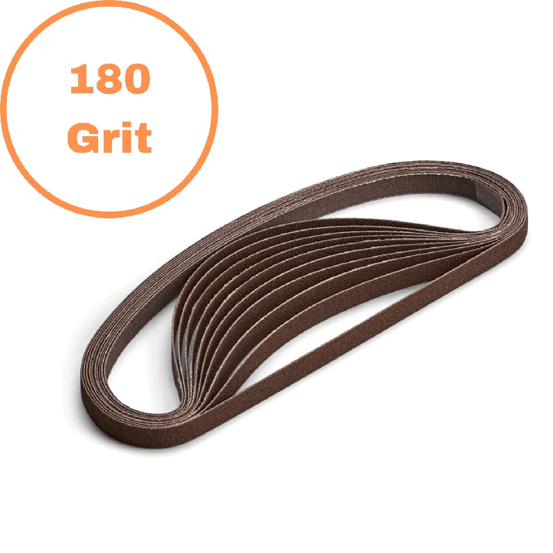 1/4" 180 Grit Sanding Belt - 10 Pack