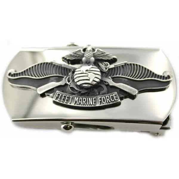 Navy Belt Buckle: Enlisted Fleet Marine Force