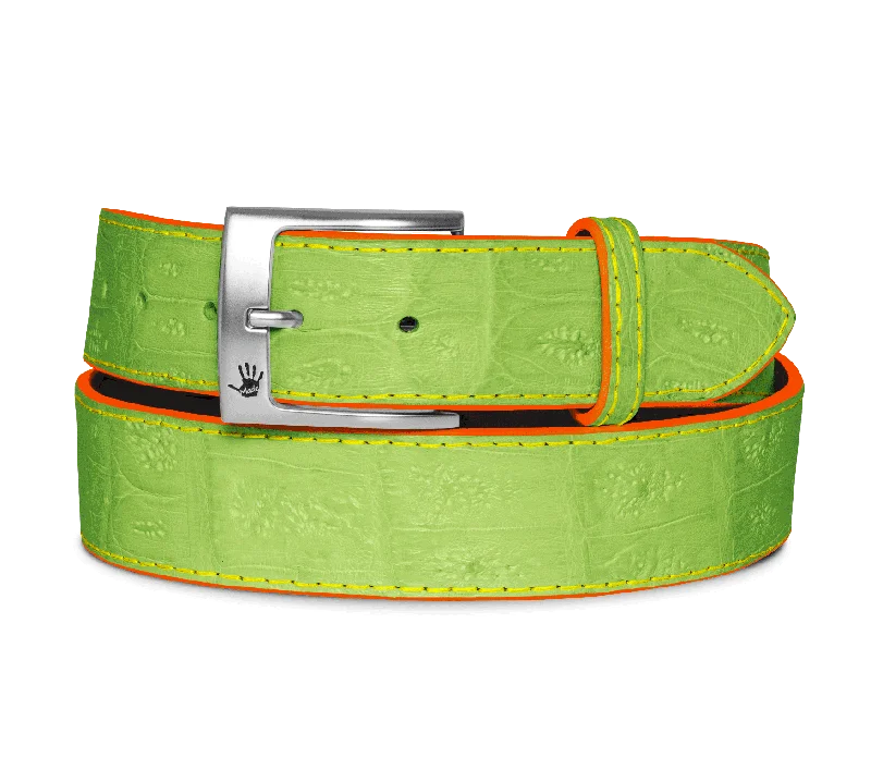 Men's Custom Caiman Crocodile Belt