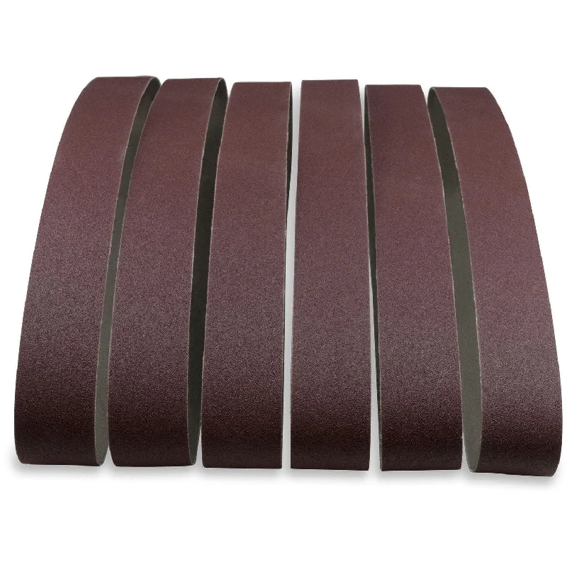 1 X 30 Inch Aluminum Oxide Wood & Non-Ferrous Sanding Belts, 12 Pack