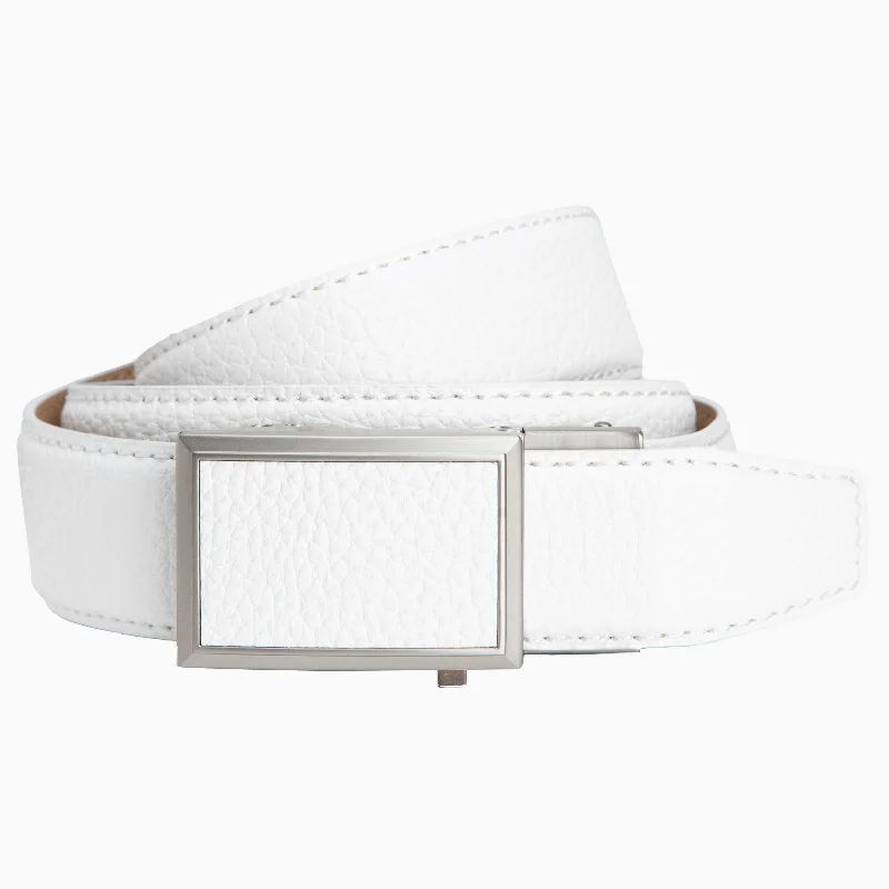 Go-In Winner White 2.0 Golf Ratchet Belt 1.38" [35mm]