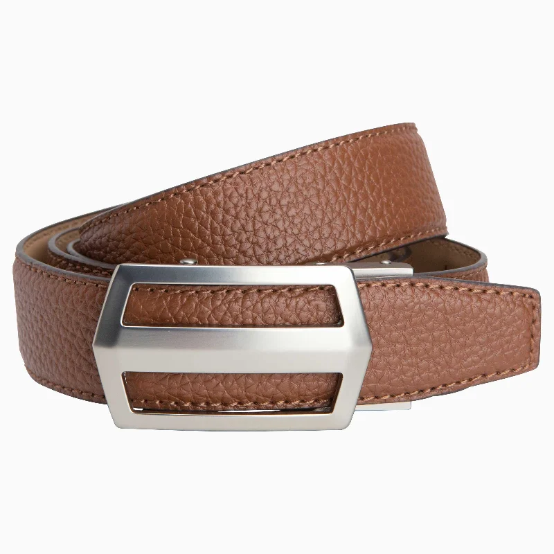 Classic Cognac Golf Ratchet Belt 1.38" [35mm]