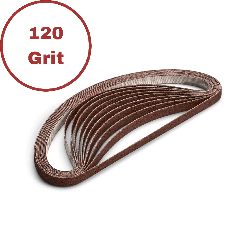 1/4" 120 Grit Belt - 10 Pack