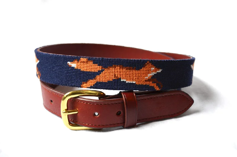 FOX NAVY NEEDLEPOINT BELT™