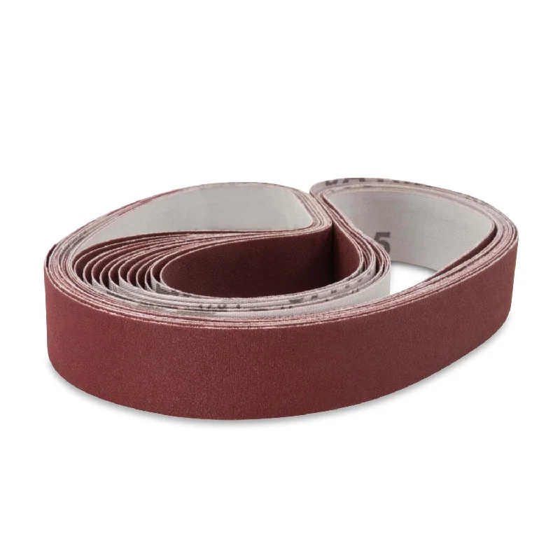 1 X 60 Inch Flex Aluminum Oxide Metal Sanding Belts, 12 Pack