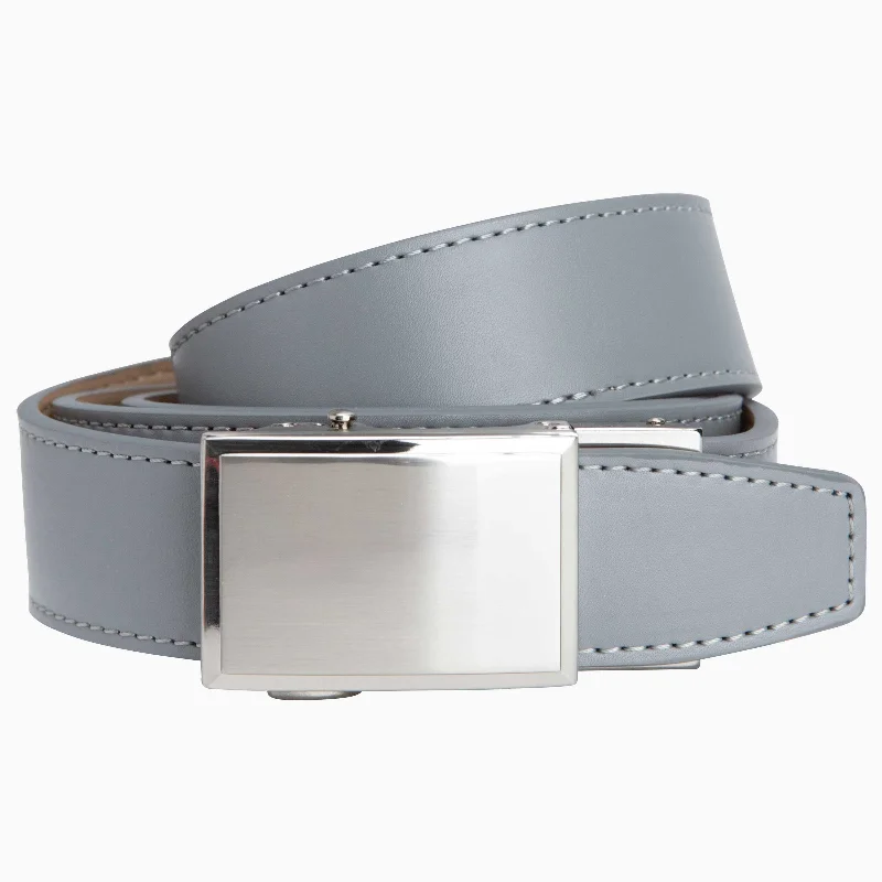 Shield Smooth Grey Golf Ratchet Belt 1.38" [35mm]