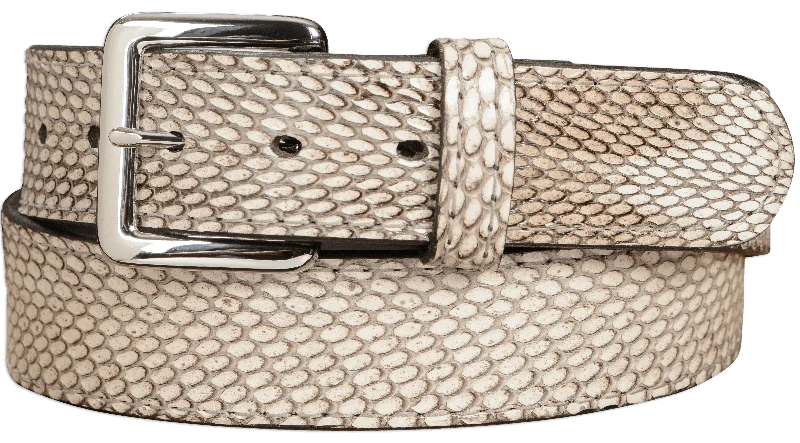 Men's Indonesian Spitting Cobra Leather Belt