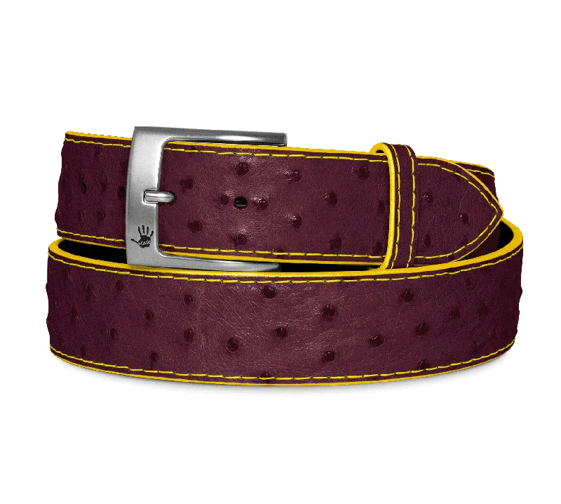 Men's Custom Ostrich Belt