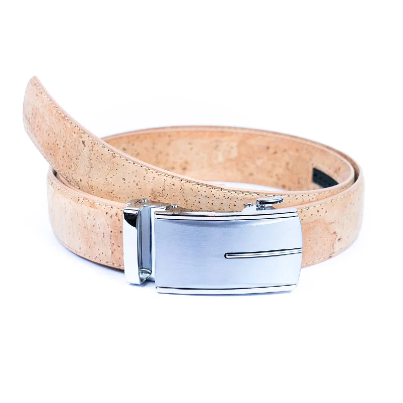 The Classic Gentleman’s Natural Cork No-Hole Belt L-878-A