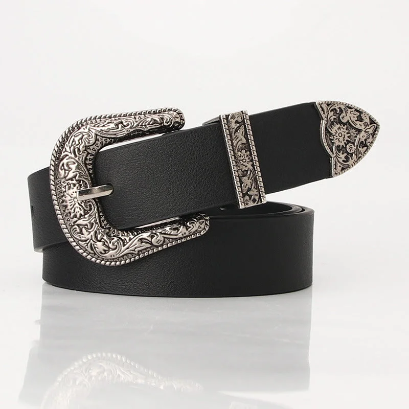 Classic new women's retro pin buckle belt style jeans belt