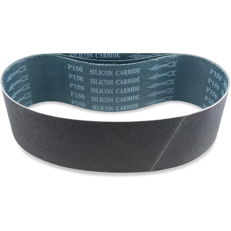 3 X 30 Inch Industrial Grade Silicon Carbide Sanding Belts, 4 Pack