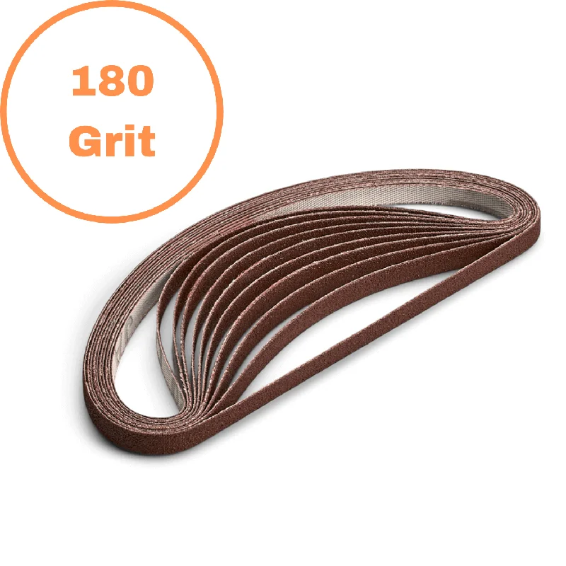 1/2" 180 Grit Belt - 10 Pack