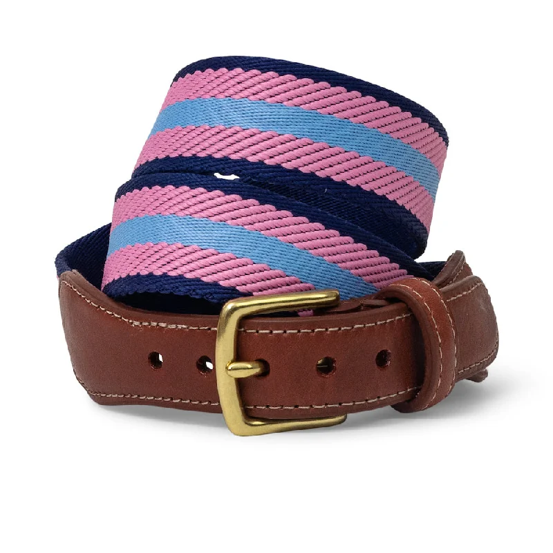 Dockside: Belt - Light Blue/Pink/Navy