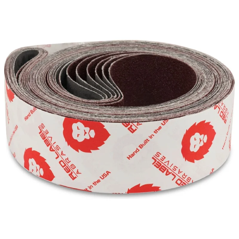 2 X 72 Inch Aluminum Oxide Wood & Non-Ferrous Sanding Belts, 6 Pack