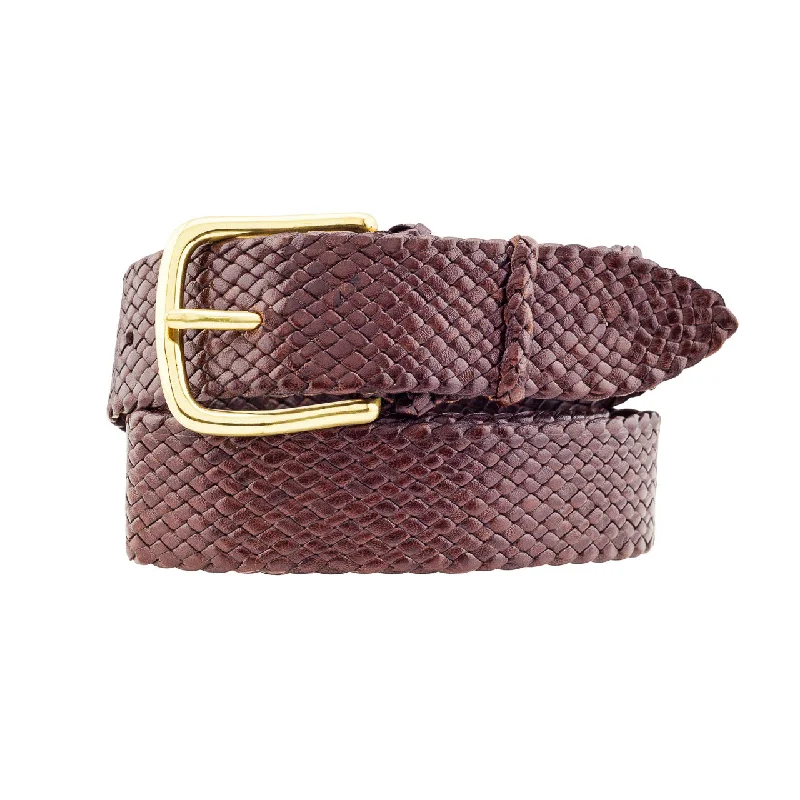 Eureka Kangaroo 16 Strand Plaited Mens Belt (35mm Wide)