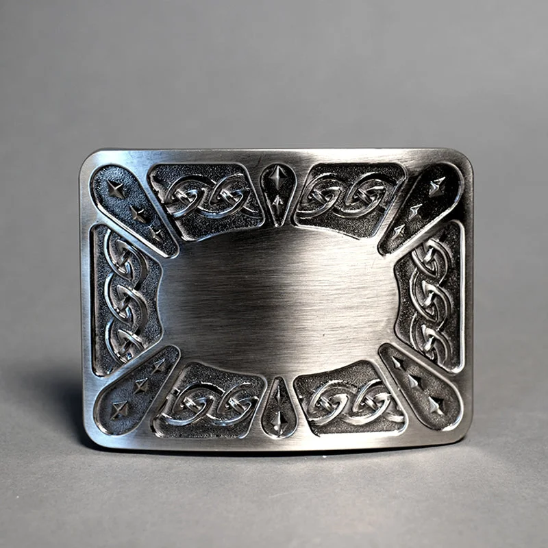 Antique Celtic Interlace Kilt Belt Buckle