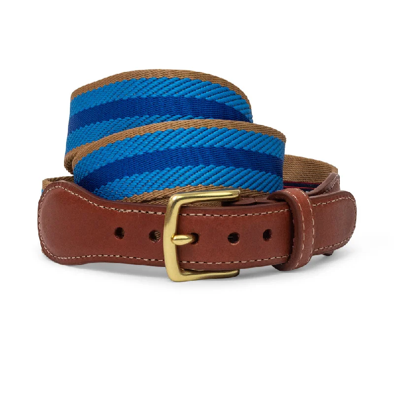 Dockside: Belt - Navy/Light Blue/Tan