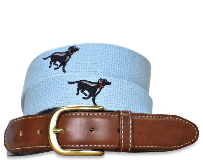 Lab Race: Embroidered Belt - Light Blue