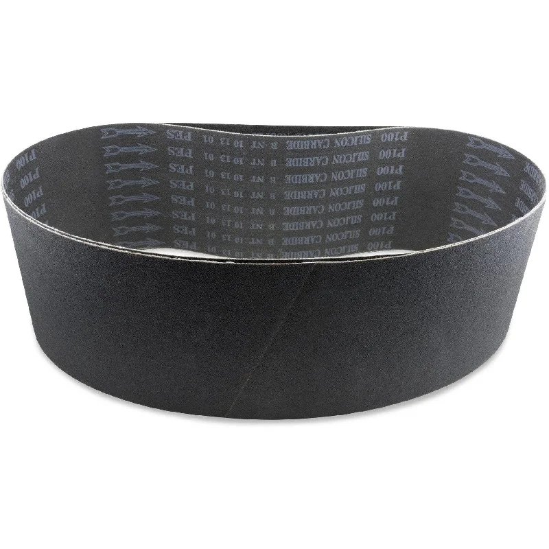 6 X 48 Inch Industrial Grade Silicon Carbide Sanding Belts, 2 Pack