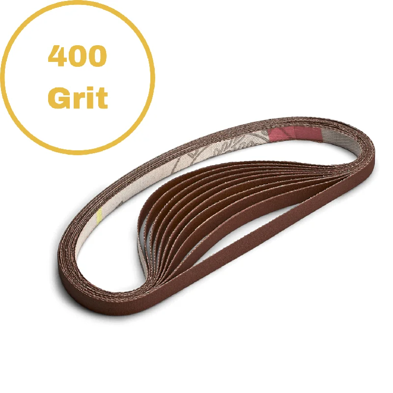 1/4" 400 Grit Belt - 10 Pack