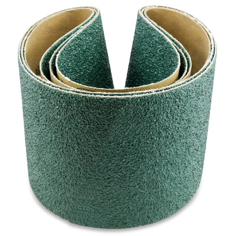 4 X 54 Inch Premium Zirconia Sanding Belts, 3 Pack