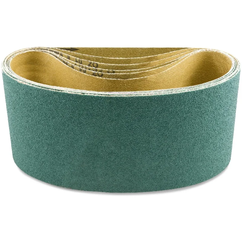 4 X 24 Inch Premium Zirconia Sanding Belts, 3 Pack