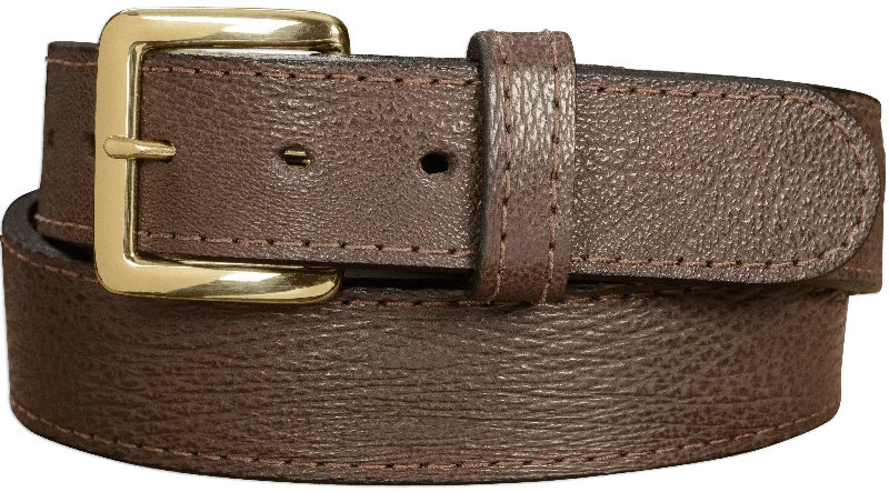 Men's Brown Shark Leather Belt