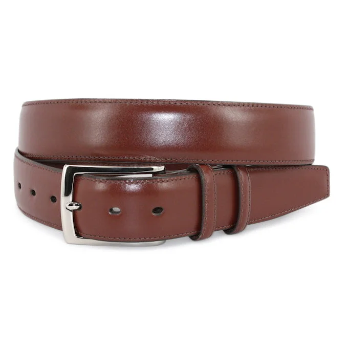 Italian Burnished Calfskin: Belt - Cognac