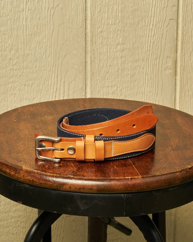 Surcingle Belt in Navy