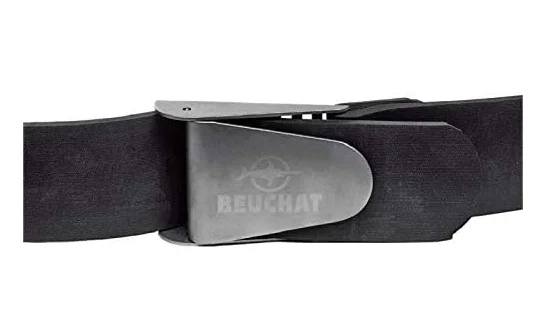 Beuchat Stainless Steel US Buckle Rubber Belt