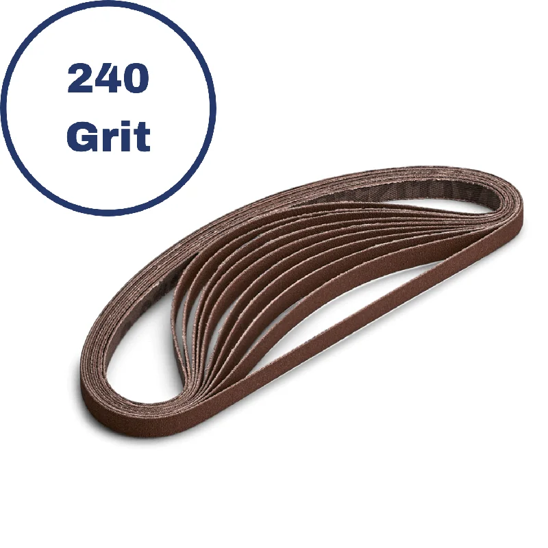 1/4" 240 Grit Belt - 10 Pack