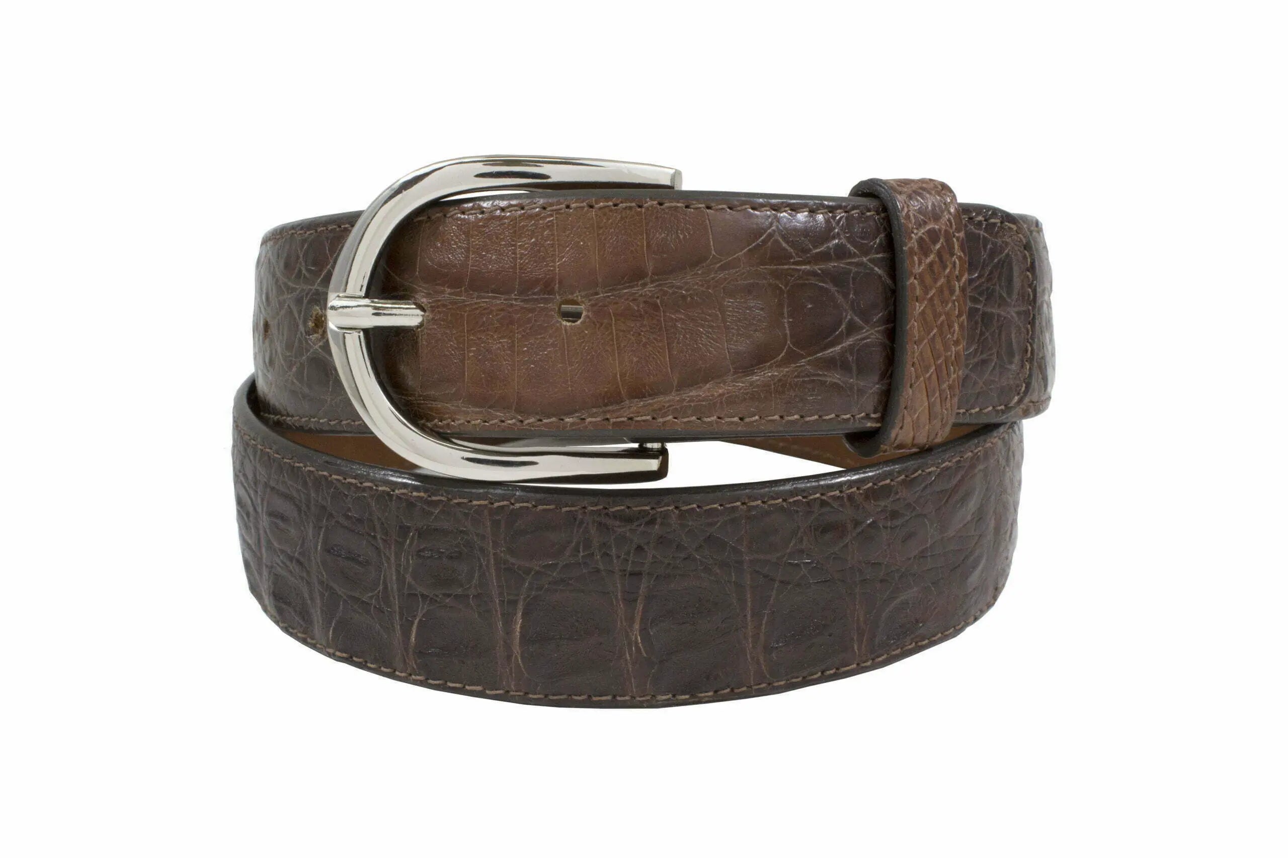 Saddle Brown Alligator Belt