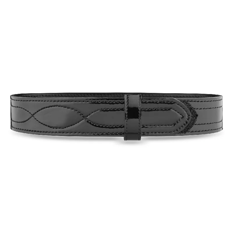 2-1/4" High-Gloss Leather Buckleless Outer Belt