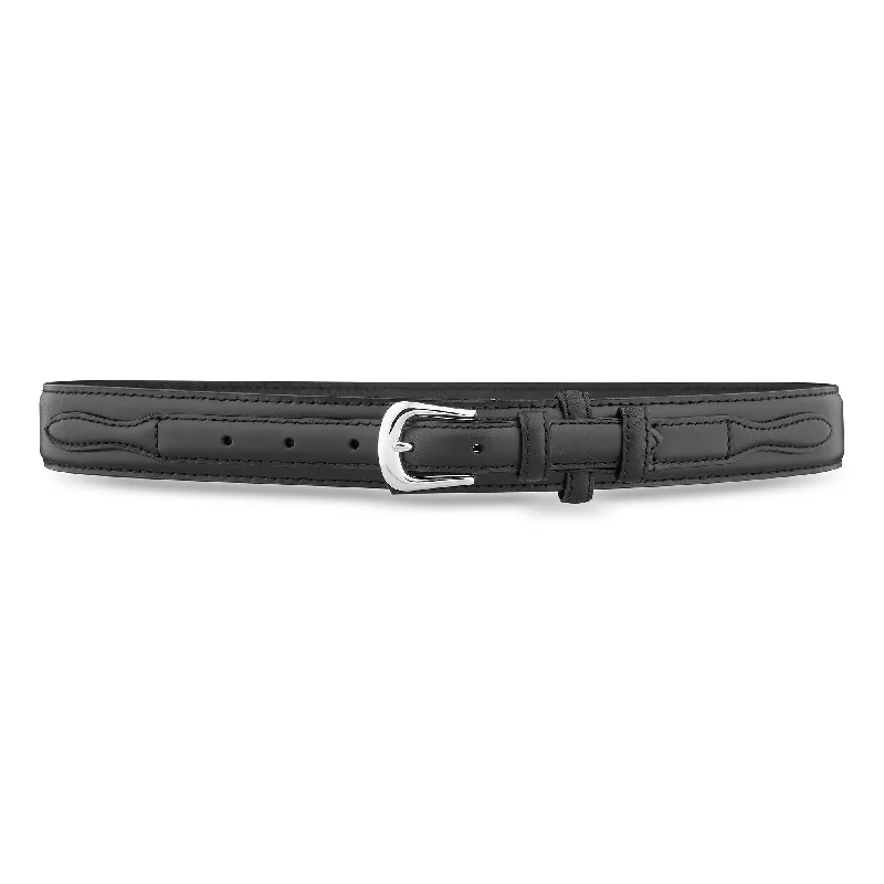 1-3/8" Plain Leather Casual Ranger Belt - Black