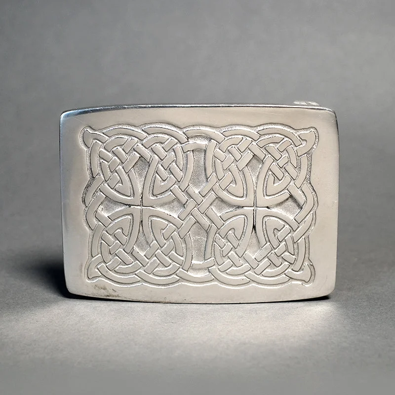 Celtic Knot Pewter Kilt Belt Buckle