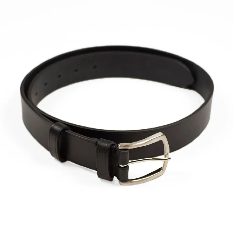 Black calf Olimpo casual belt