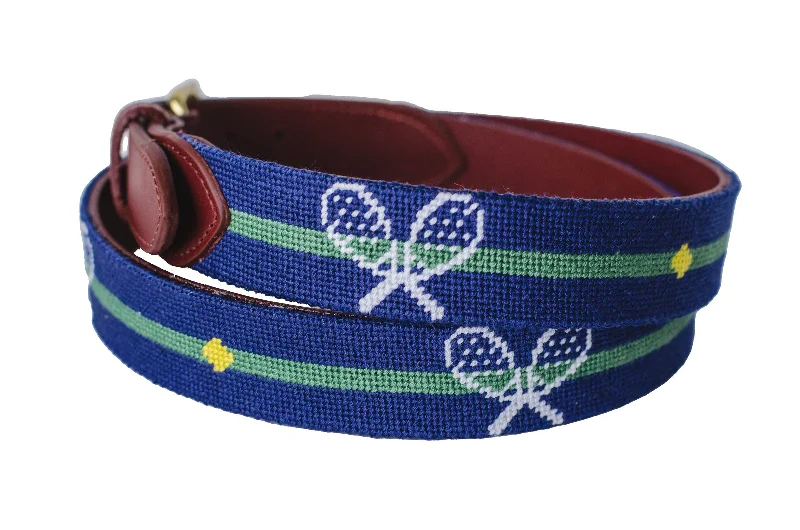 Tennis Love Needlepoint Belt