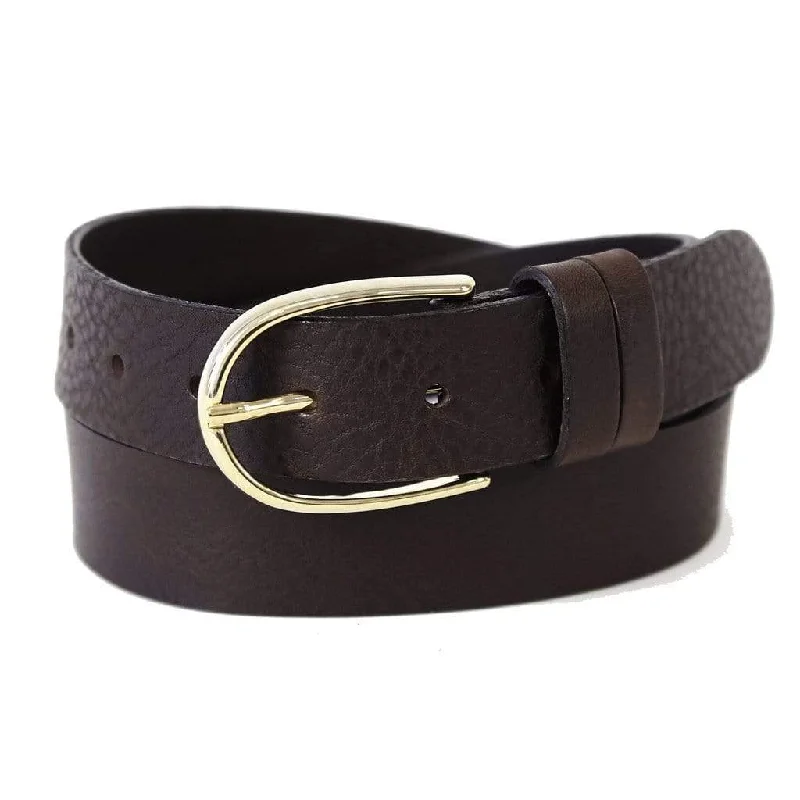 35035 Drika | Classic Women's Leather Belt | Gold Buckle