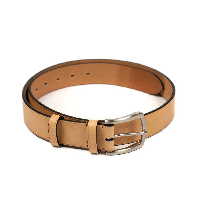 Natural color calf Olimpo casual belt