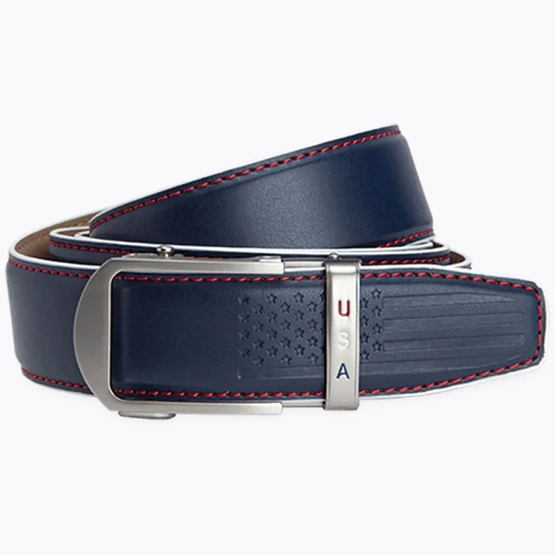 Anthem Navy Golf Ratchet Belt, 1 3/8" Strap [35mm]