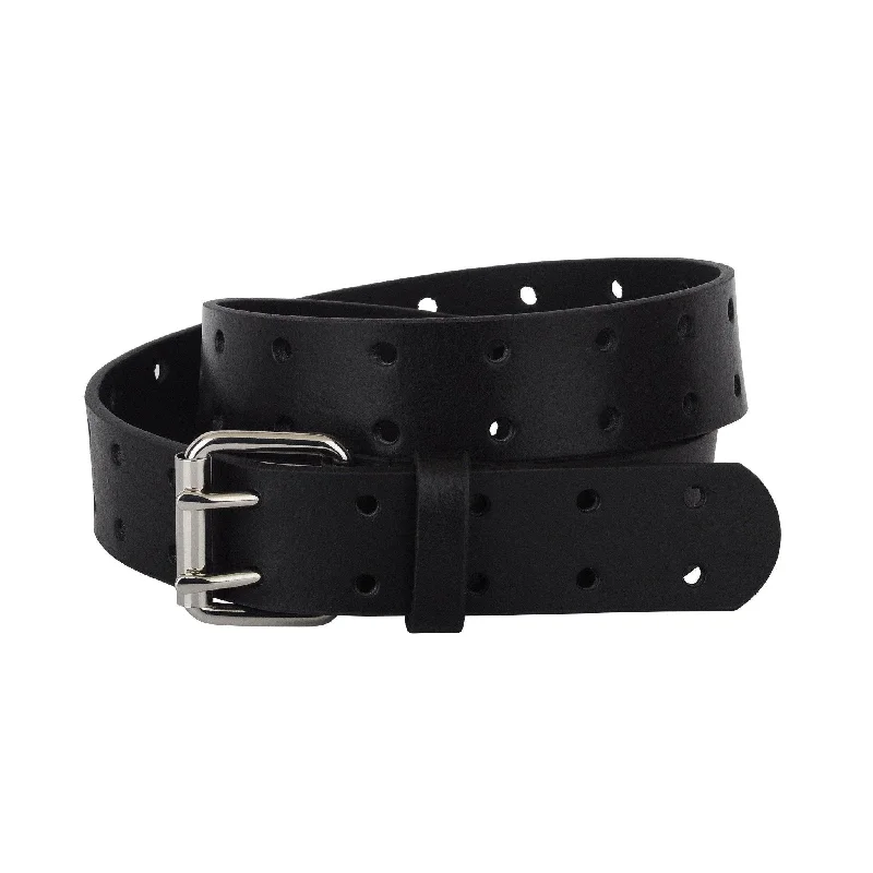 Double Prong Leather Belt | Men-Women